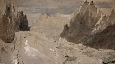 عکسی از نقاشی جی. ام. دبلیو. ترنر از یخچال طبیعی در آلپ (اعتبار: Alamy)