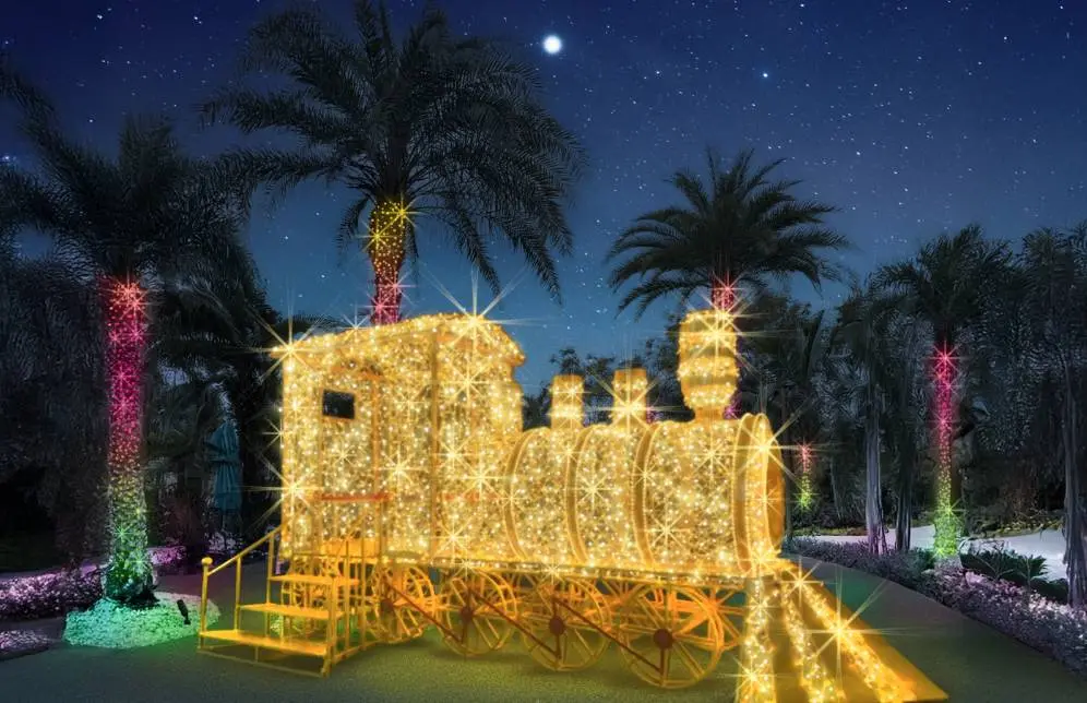 نمایش قطار روشن Hard Rock the Holidays