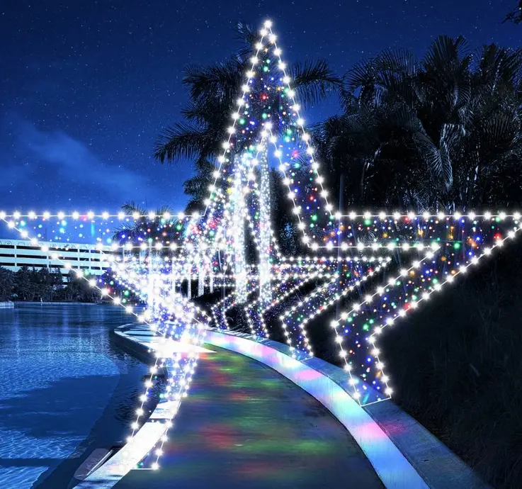 رندر قوسهای ستارهای برای هارد راک تعطیلات