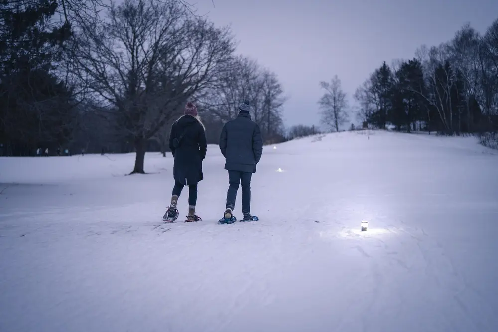 پیاده‌روی برفی شبانه الکهارت