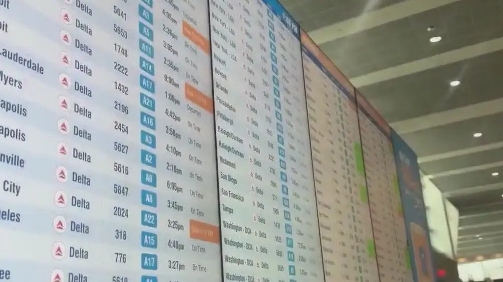 به‌روزرسانی وضعیت سفر در فرودگاه هارتسفیلد‑جکسون