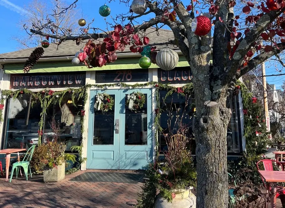 نمای بیرونی Harborview که با گره‌های تزئینی تزیین شده است