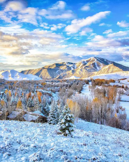 اولین برف در سان ولی، ایدهو