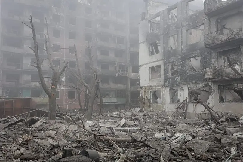 ویرانههای شهر کوستانتینیوکا، ۲۸ نوامبر ۲۰۲۵