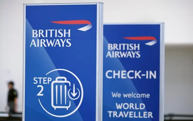 پیشخوان بریتیش اییرویز در ترمینال C فرودگاه بینالمللی اورلاندو، روز چهارشنبه ۱۷ دسامبر ۲۰۲۵. (ریکاردو رامیرز بوکسدا/اورلاندو سنتینل)